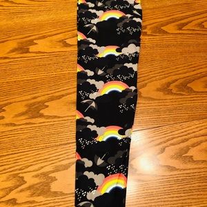 LuLaRoe Pants - Lularoe rainbow black clouds legging LuLaRoe Pants - Lularoe rainbow black clouds legging
